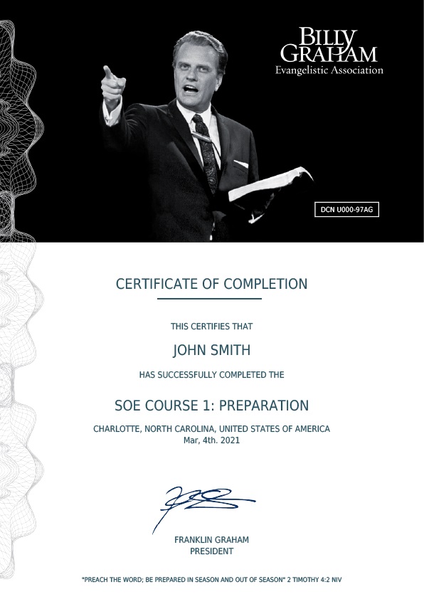 Certificate One