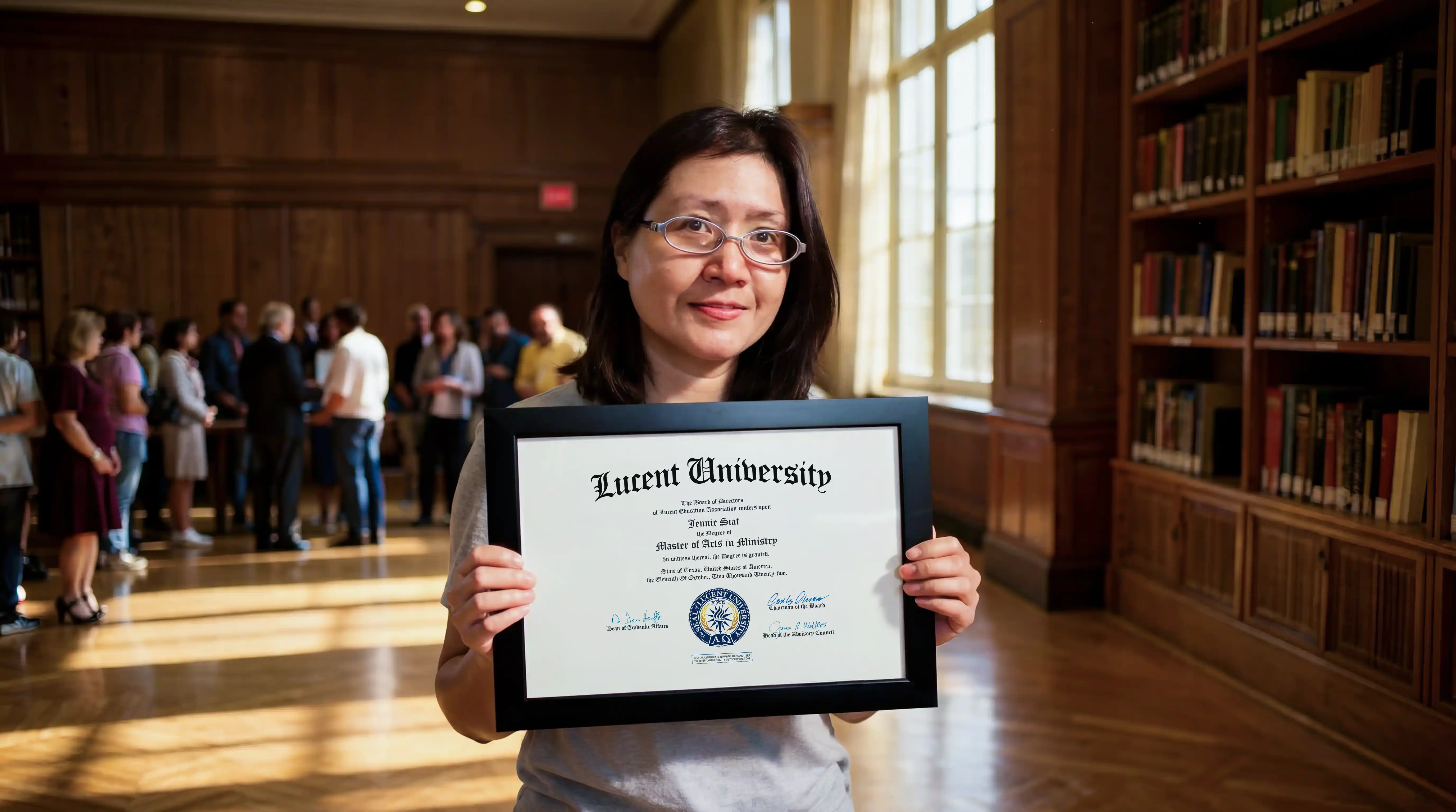 Student preparing for ministry through the Associate in Ministry online degree program